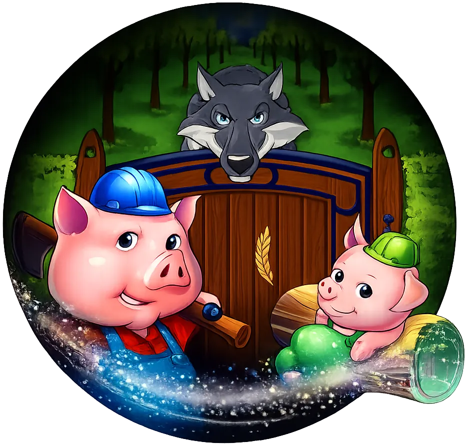 Der Wolf und die Ferkel